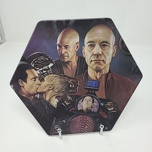 Vtg 1998 Star Trek First Contact Plate - Duty vs Desire - Hamilton Collection